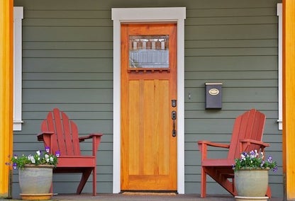 Front door of an Alsip home